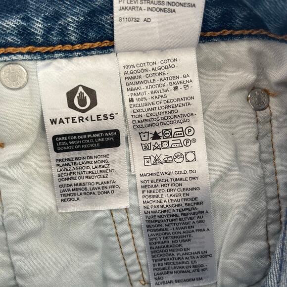 Levi’s 501 Denim Cut-Off Shorts Button Fly Cotton - Size 27 - Picture 4 of 5